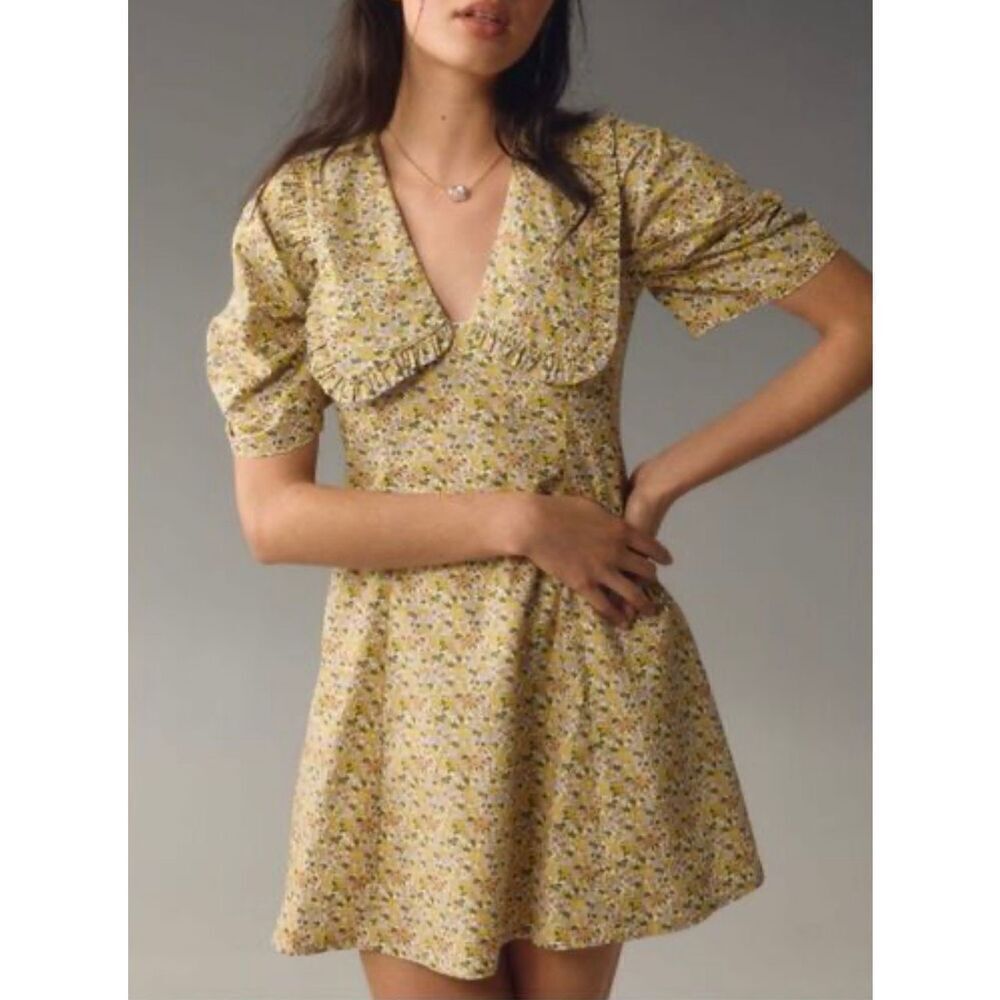 Anthropologie The Essentialist Collared Mini Dress